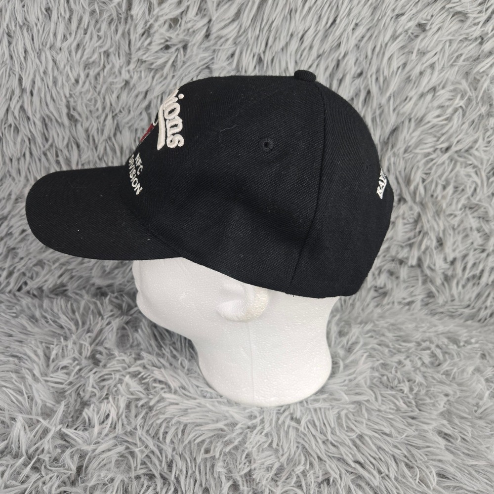 Vintage Tampa Bay Buccaneers Hat Mens OSFA Black 1999 NFC Central Champions Cap - Picture 3 of 7